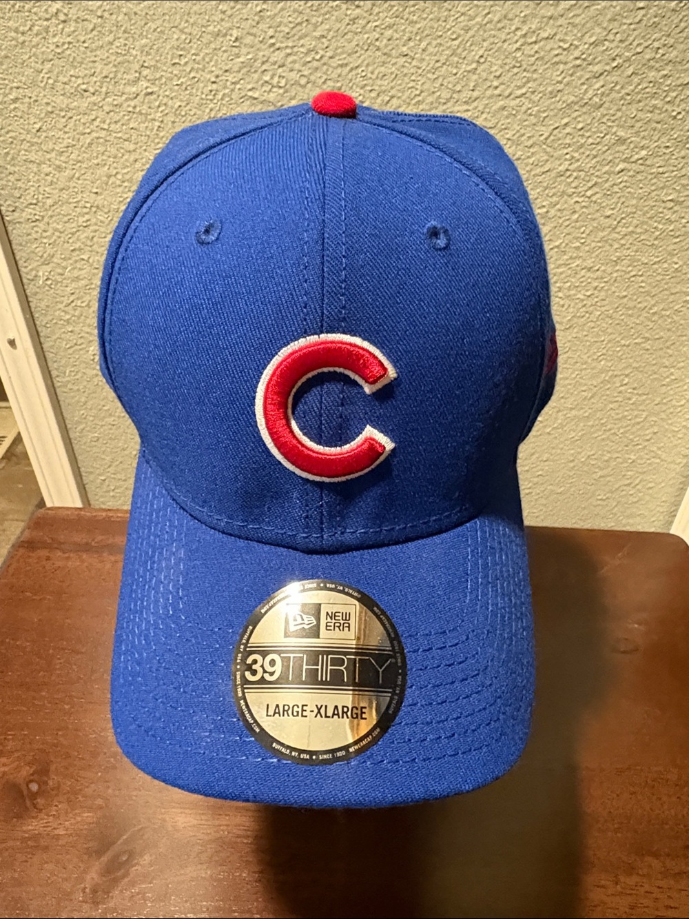 New Era Kids Blue Cubs 39THIRTY Cap with Red 'C'